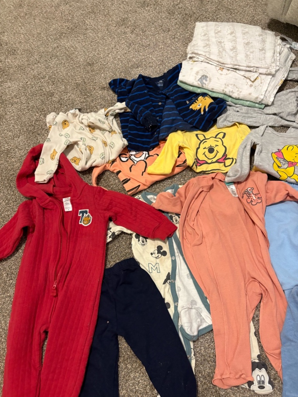 BABY 6-9 lot with size 3 diapers